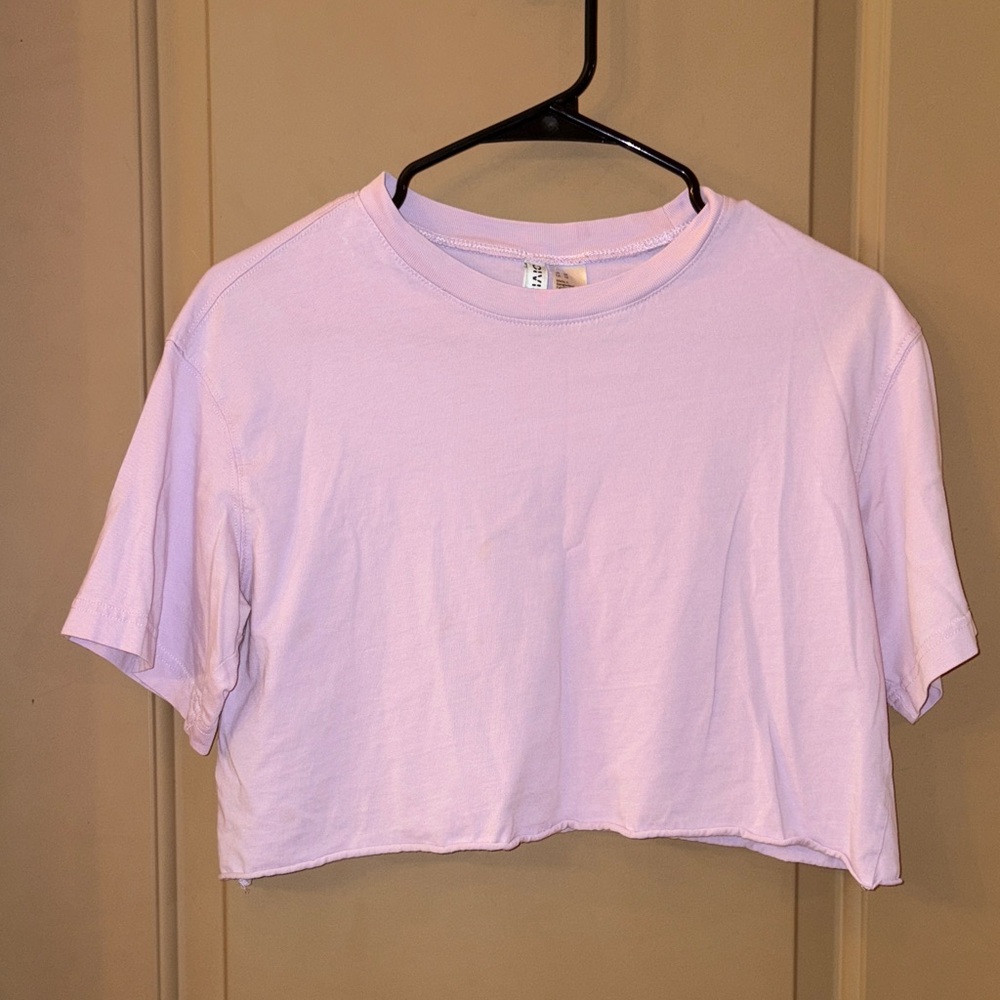 H&Lavender Cropped T-Shirt
